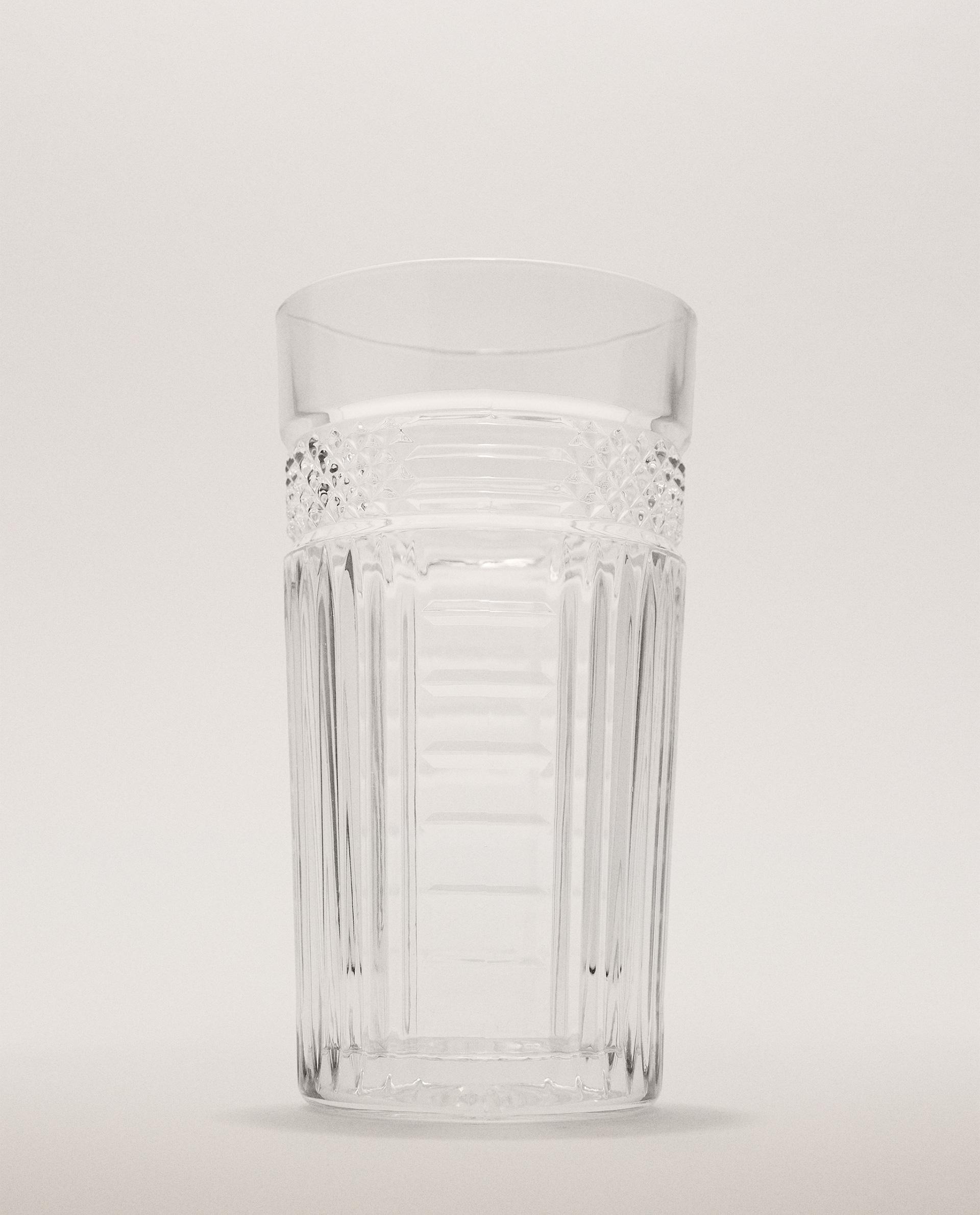 VASO ALTO VIDRIO RELIEVE RADIANT