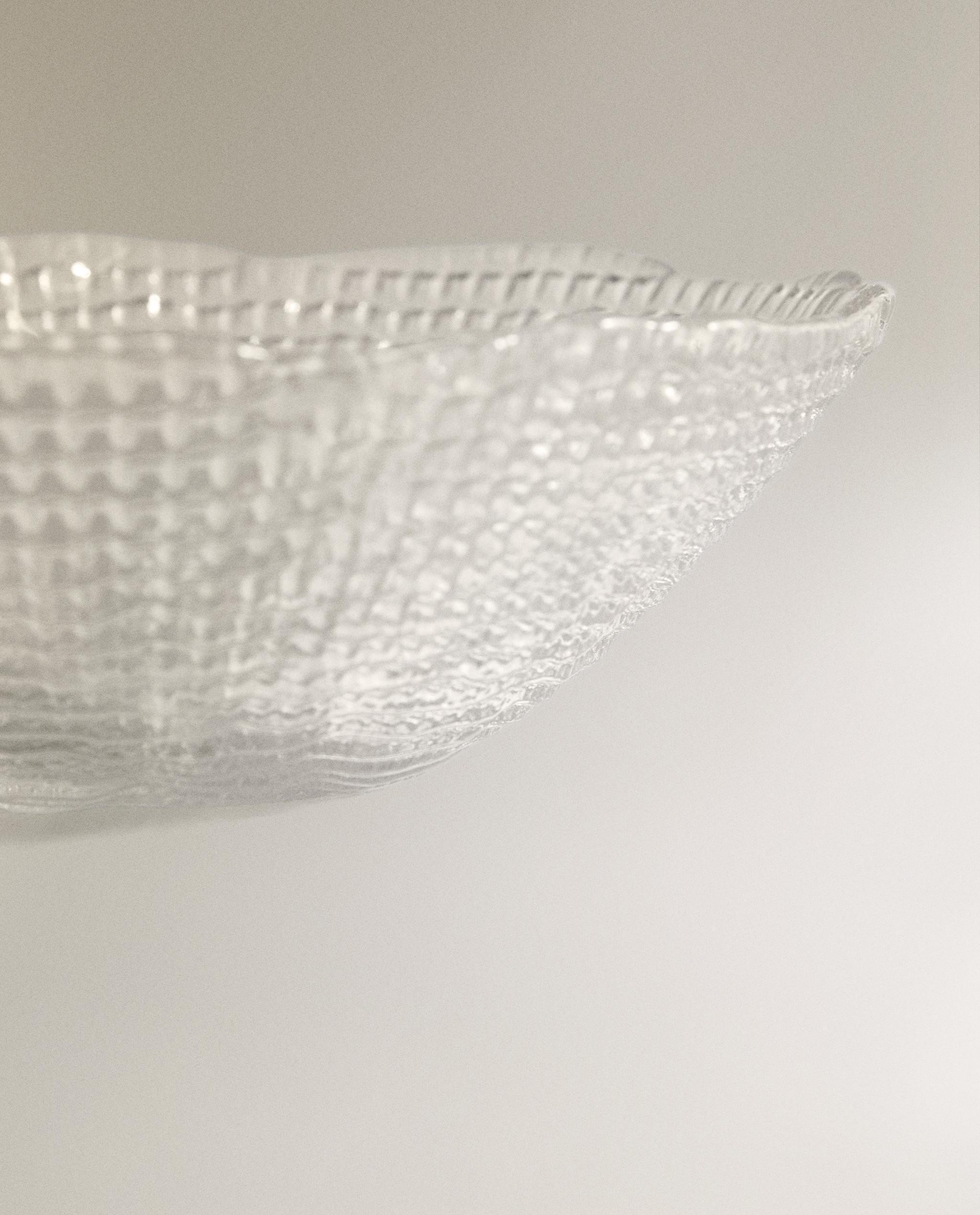 GLASS BOWL WITH RAISED DESIGN product thumbnail 7