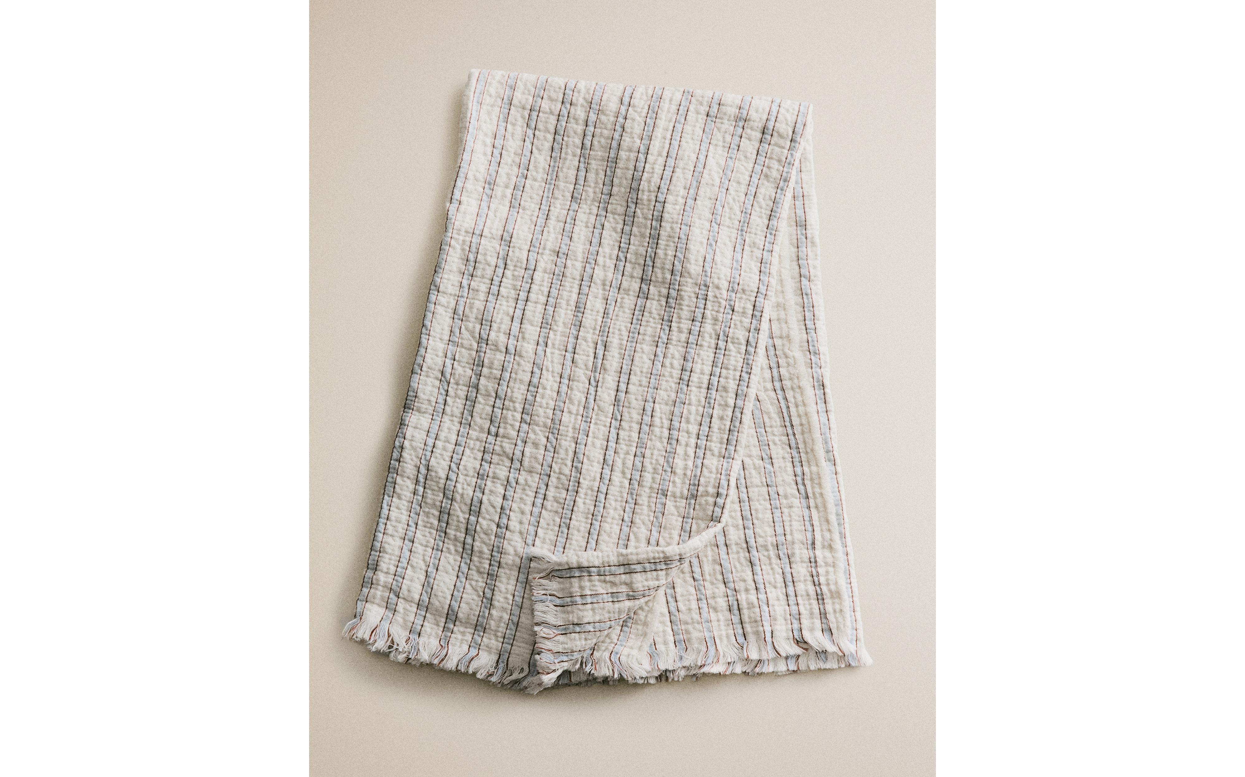 STRIPED MUSLIN BABY BLANKET product thumbnail 8
