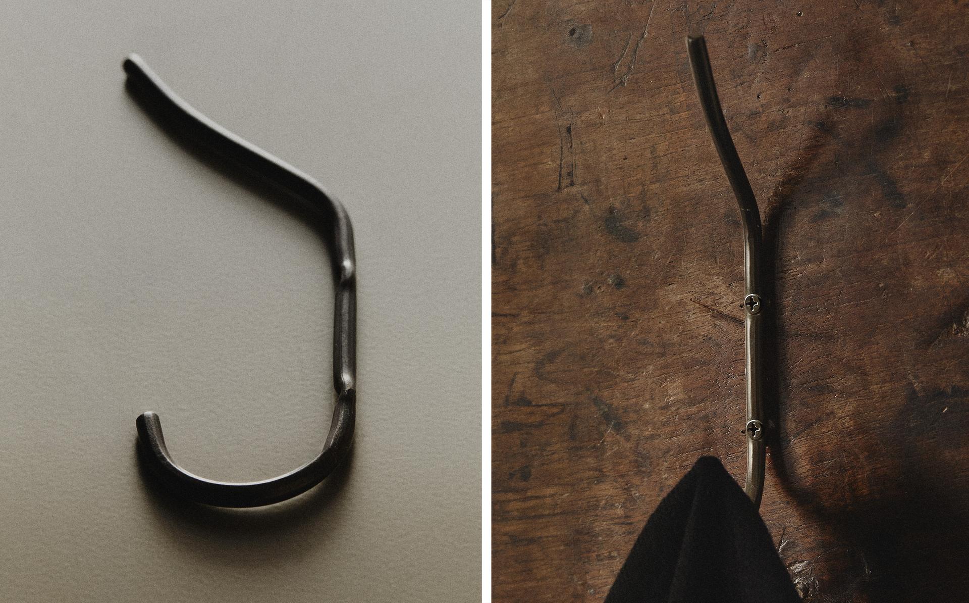 GROTE DONKERE METALEN HAKEN (2-PACK) GROTE DONKERE METALEN HAKEN (2-PACK)