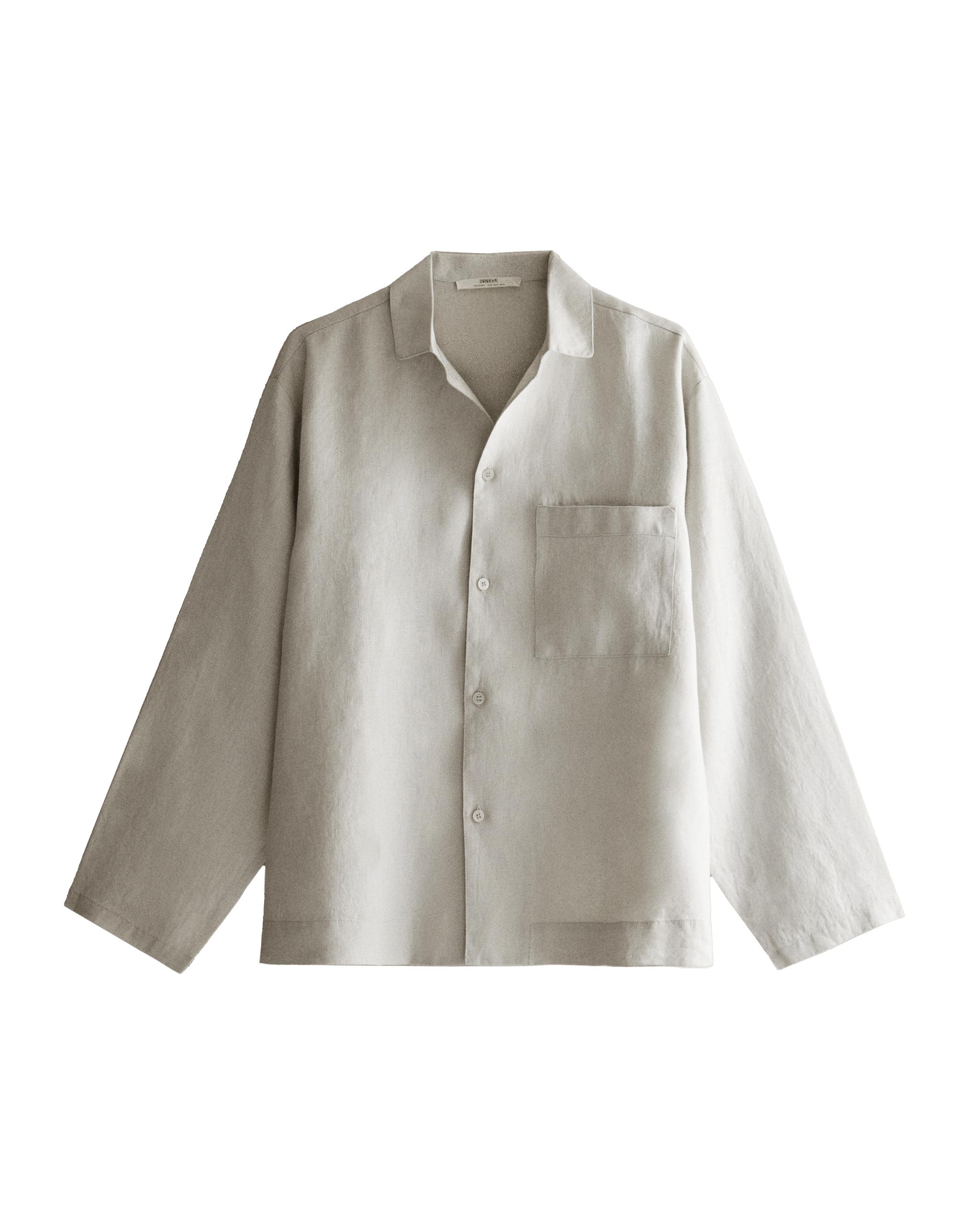 LINEN SHIRT WITH POCKET product thumbnail 6