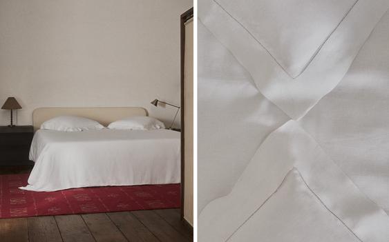 LINEN HEMSTITCH DUVET COVER