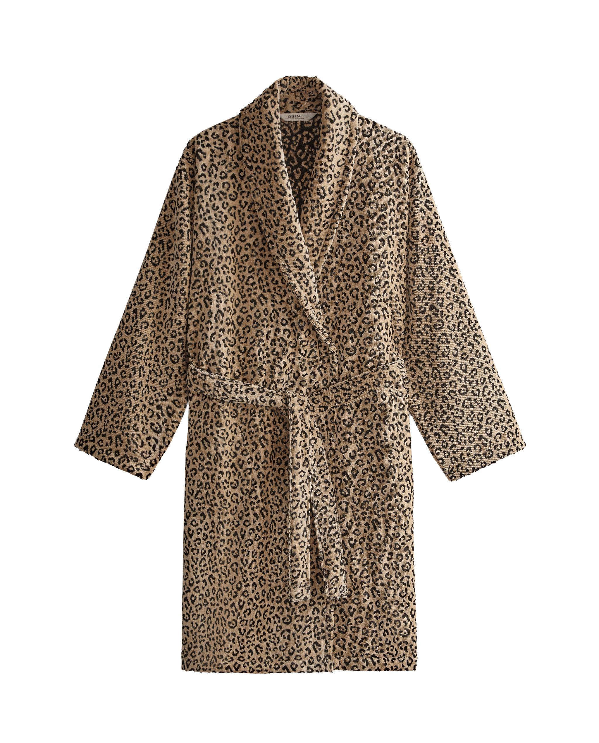 ANIMAL PRINT VELOUR DRESSING GOWN product thumbnail 6