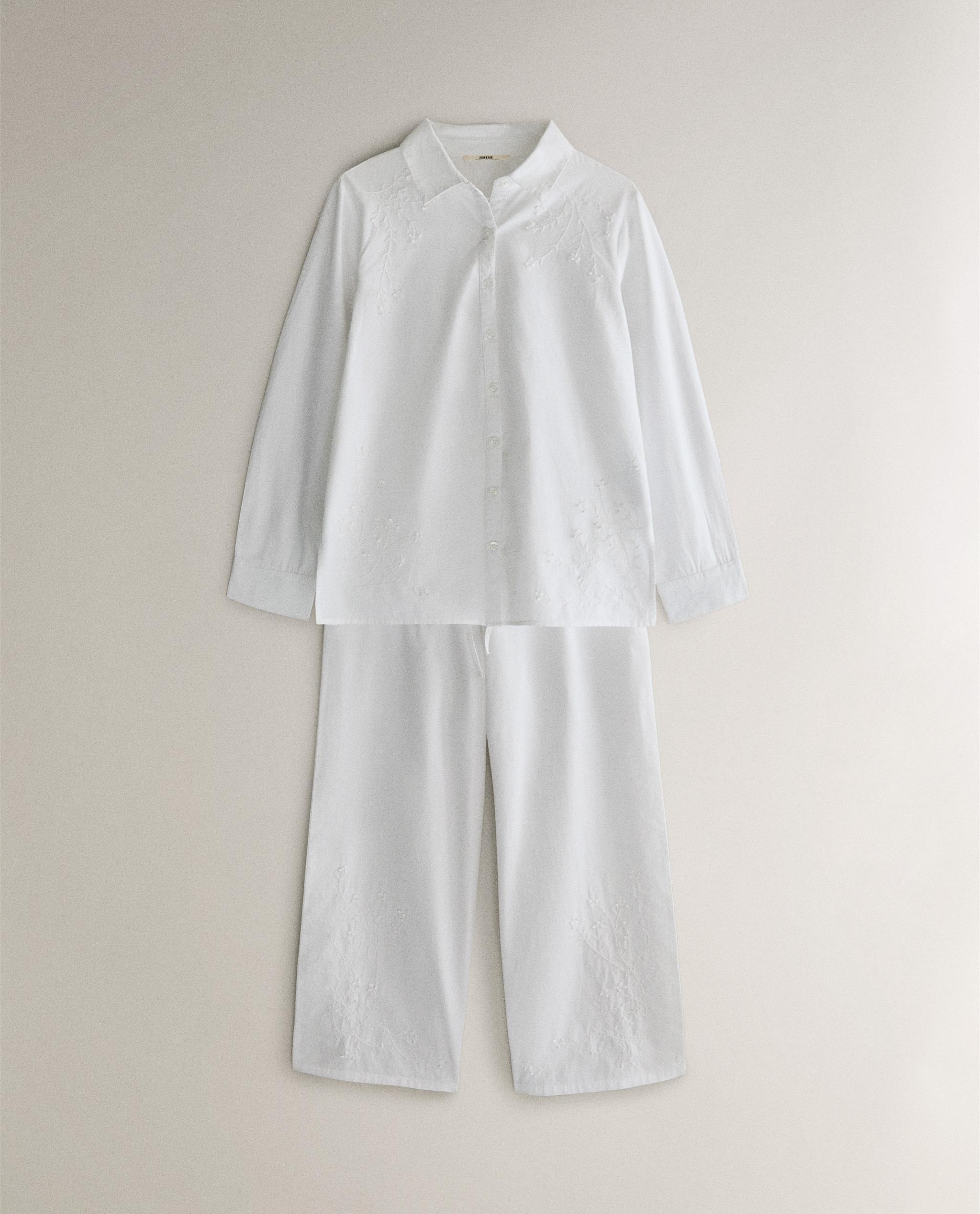 PANTALONI LUNGHI RICAMATI Zara Home Italia