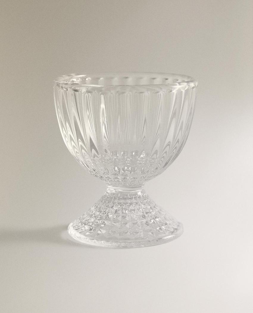 Glass Geometric Bowl