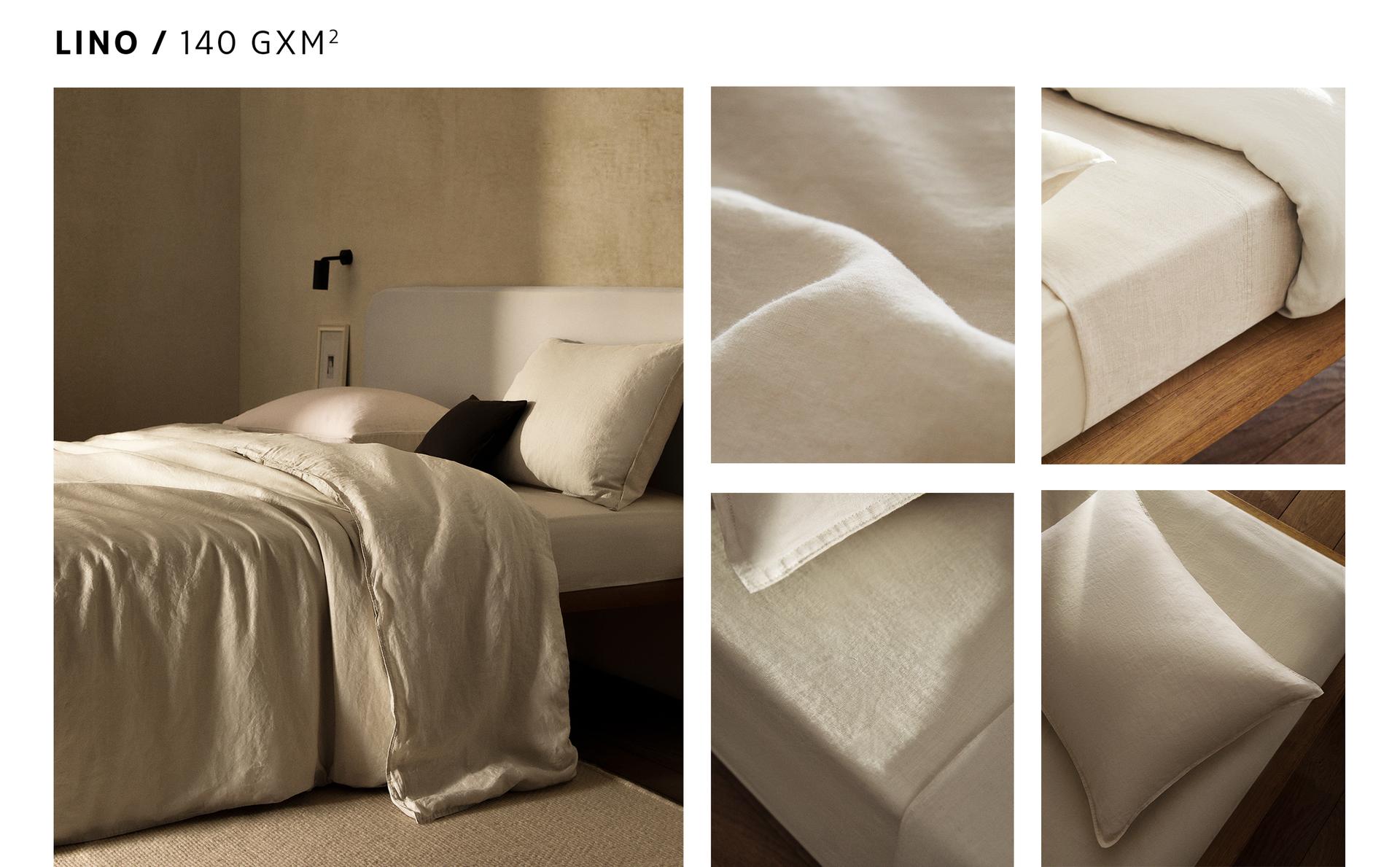 (140 GXM²) LINEN SHEET SET