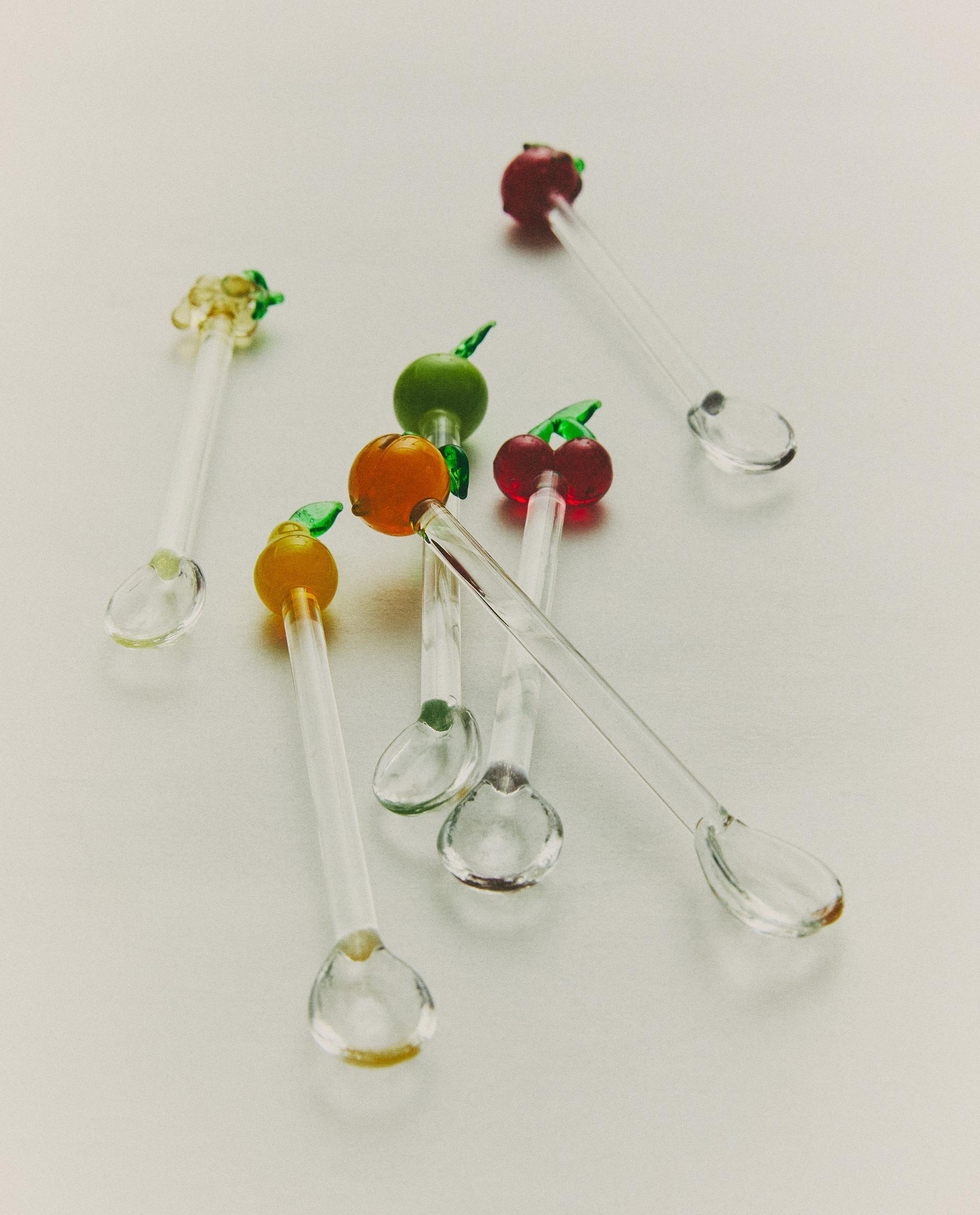 PACK OF GLASS FRUIT DESSERT SPOONS (PACK OF 6) product thumbnail 8