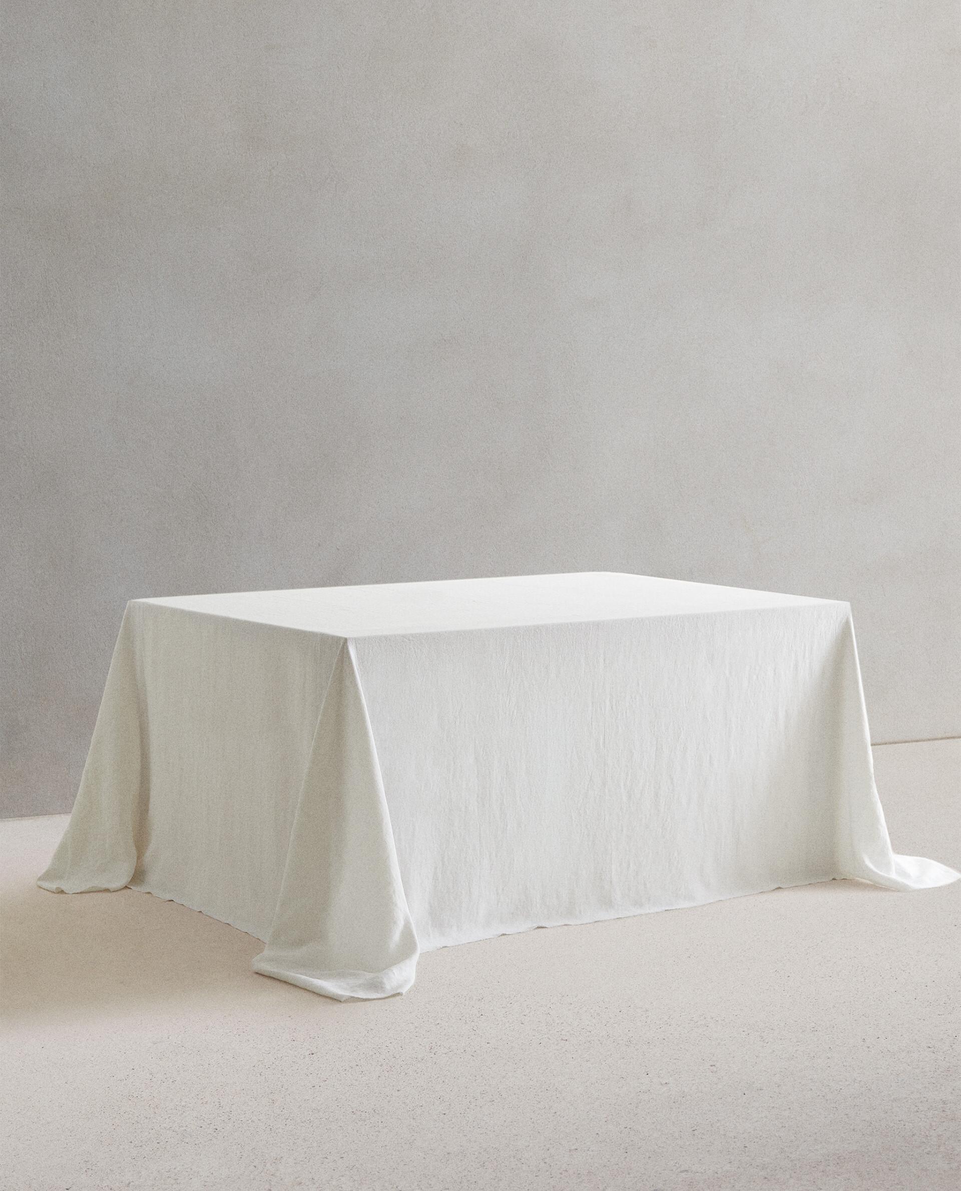 ZARA HOME ホワイト テーブルクロス 170x250 cm ZARA HOME ホワイト テーブルクロス 170x250 cm - メルカリ