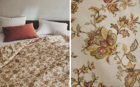 SATEEN FLORAL DUVET COVER SATEEN FLORAL DUVET COVER