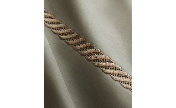 SATEEN DUVET COVER WITH DECORATIVE EMBROIDERY