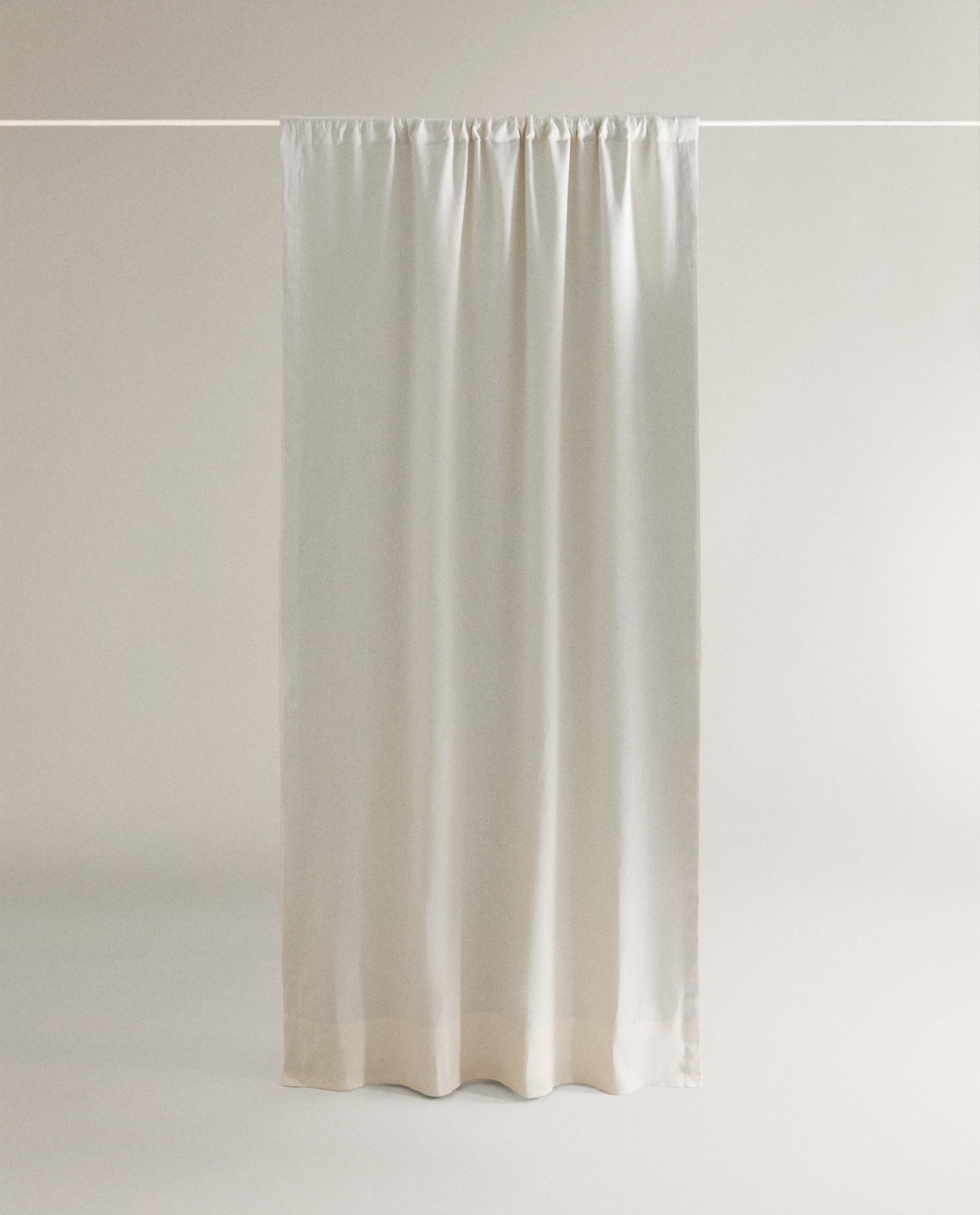 白 リネン ブラックアウト カーテン | Zara Home 日本/Japan