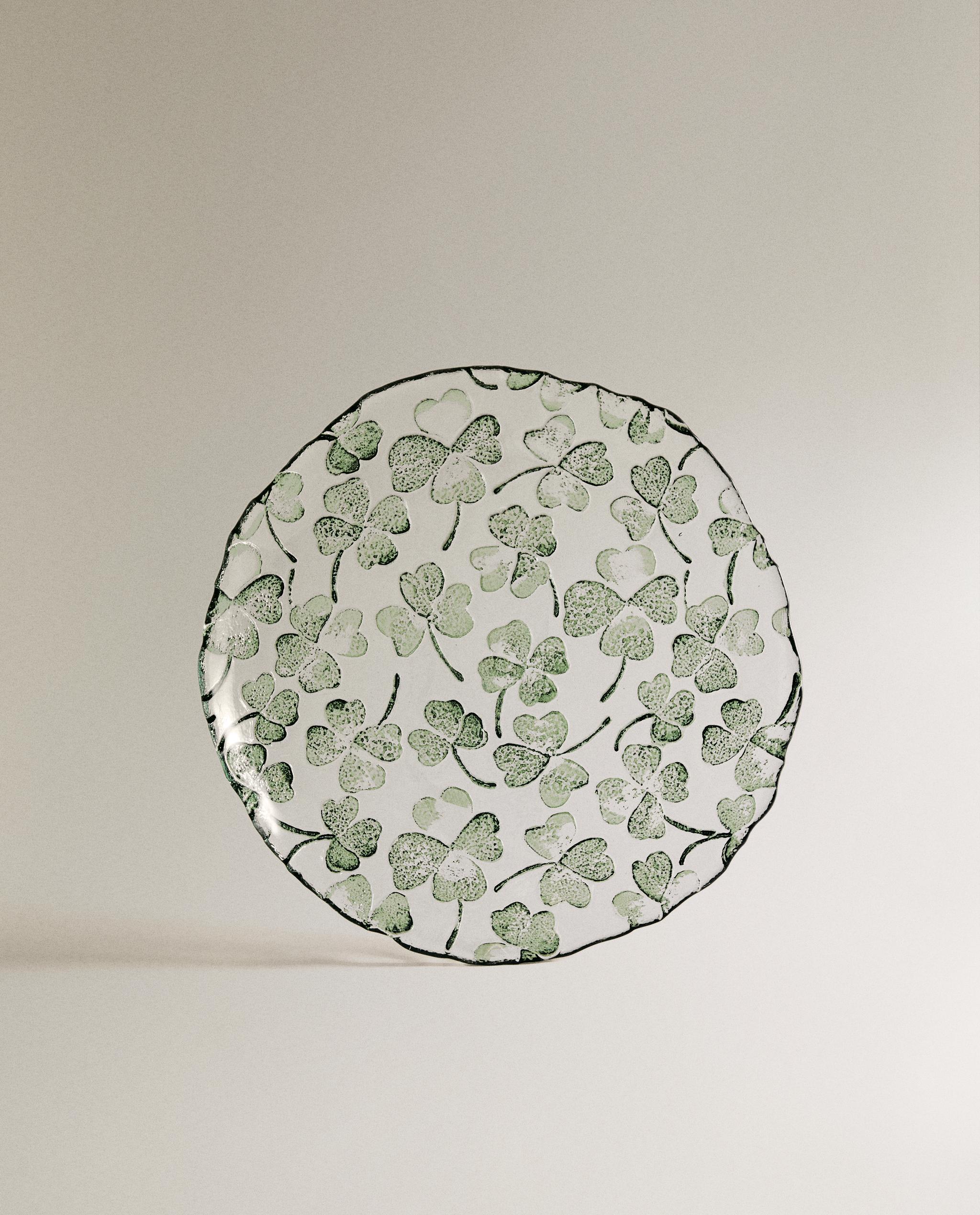 CLOVER GLASS DESSERT PLATE product thumbnail 8