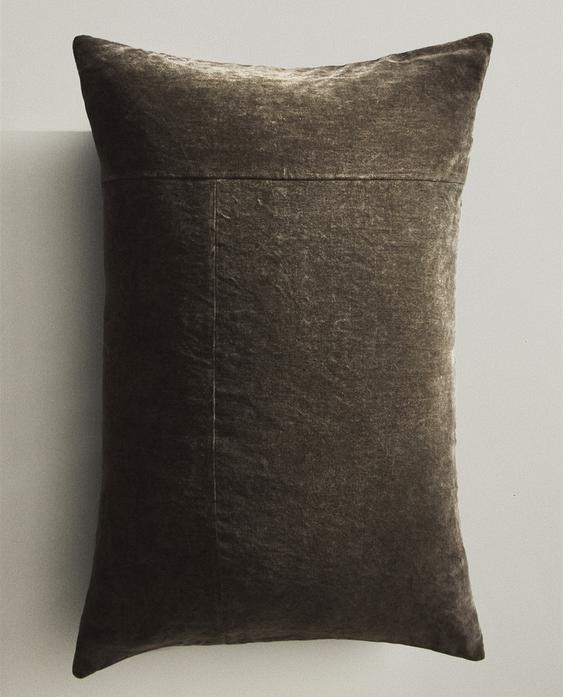 WASHED VELVET CUSHION COVER