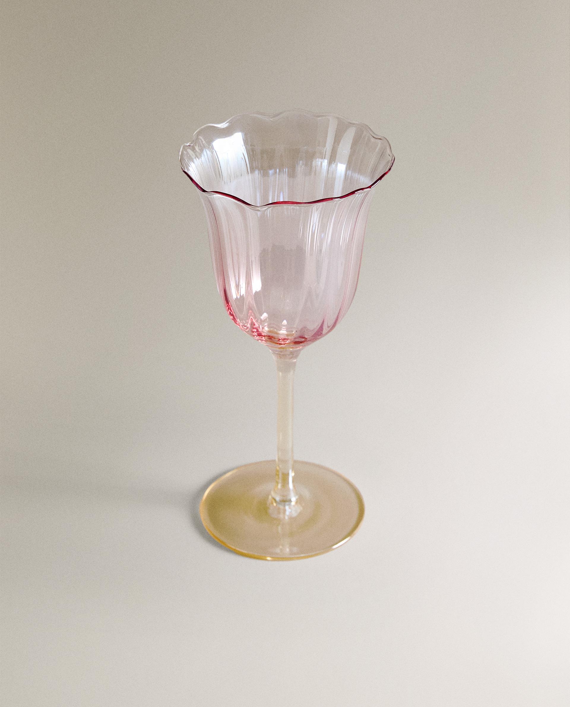 IRIDESCENT-EFFECT WINE GLASS