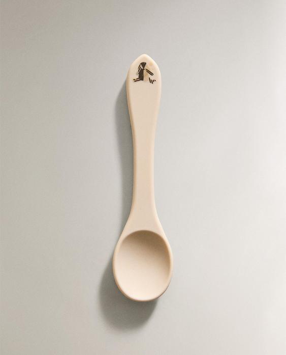 KIDS' RABBIT SILICONE SPOON