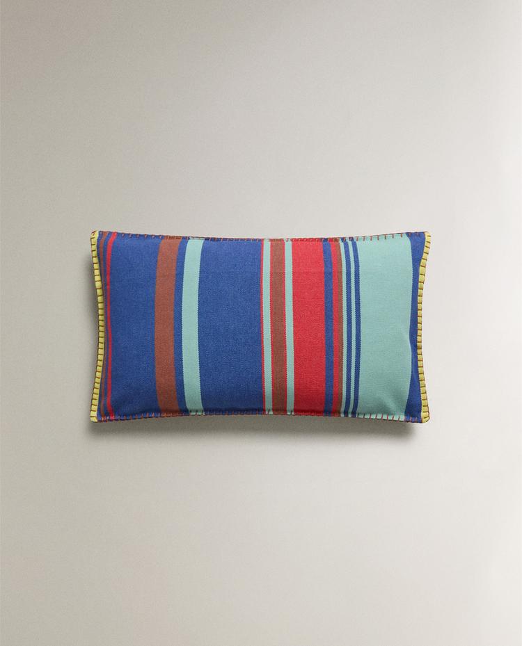 STRIPED COTTON CUSHION COVER x COLLAGERIE