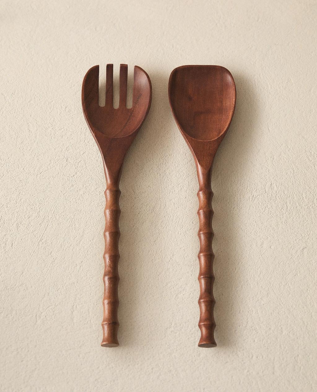 CUBIERTOS ENSALADA MADERA (SET DE 2)