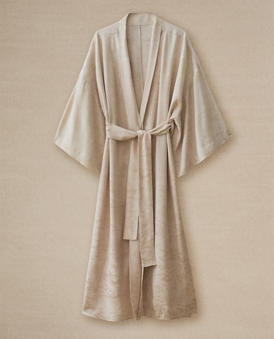 JACQUARD DRESSING GOWN