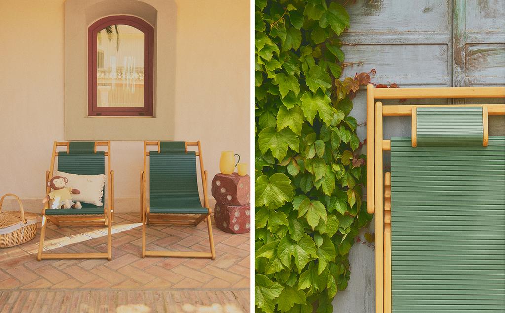 CADEIRA EXTERIOR INFANTIL DE MADEIRA DE BAMBU