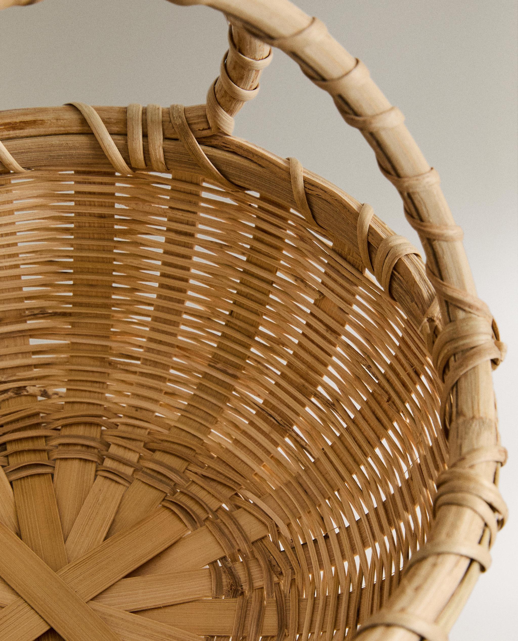 DOUBLE HANDLE BAMBOO BASKET product thumbnail 4