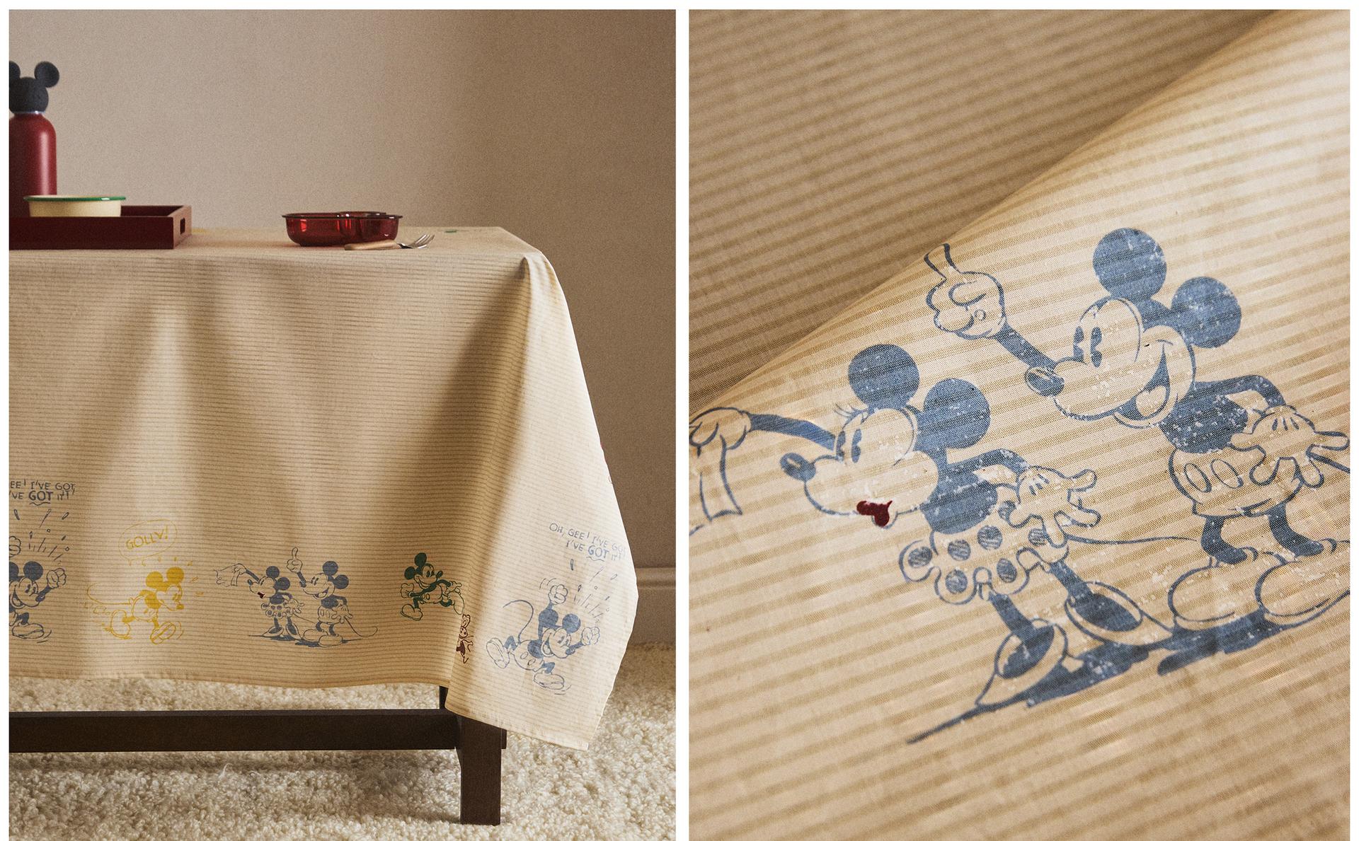 KIDS' MICKEY & MINNIE ©DISNEY COTTON TABLECLOTH KIDS' MICKEY & MINNIE ©DISNEY COTTON TABLECLOTH