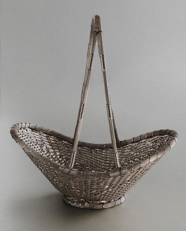 WOVEN METAL BASKET HIGH I COLIN KING