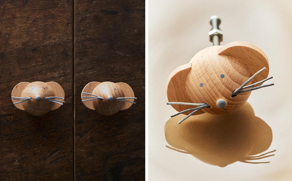 PACK OF KIDS' MOUSE DOOR KNOBS (PACK OF 2)