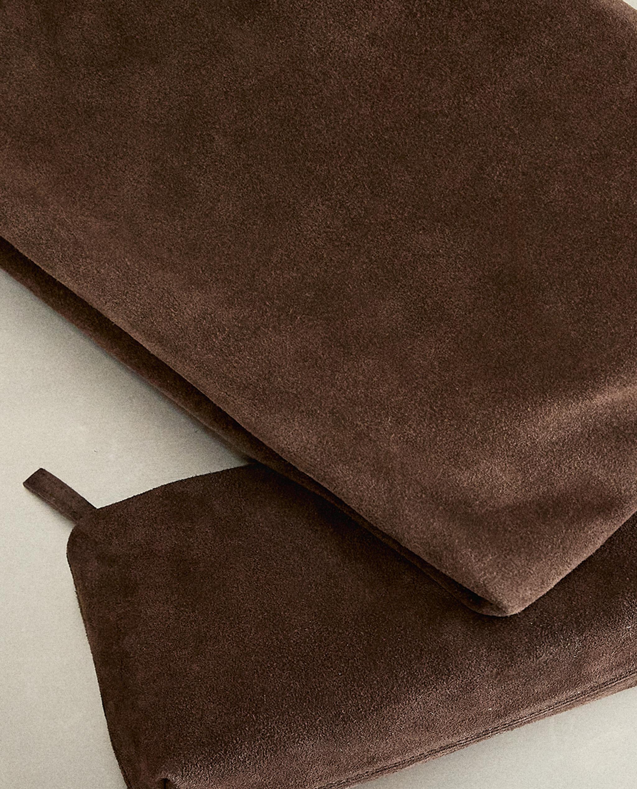 スエード コスメティックポーチ ミディアム | Zara Home 日本/Japan