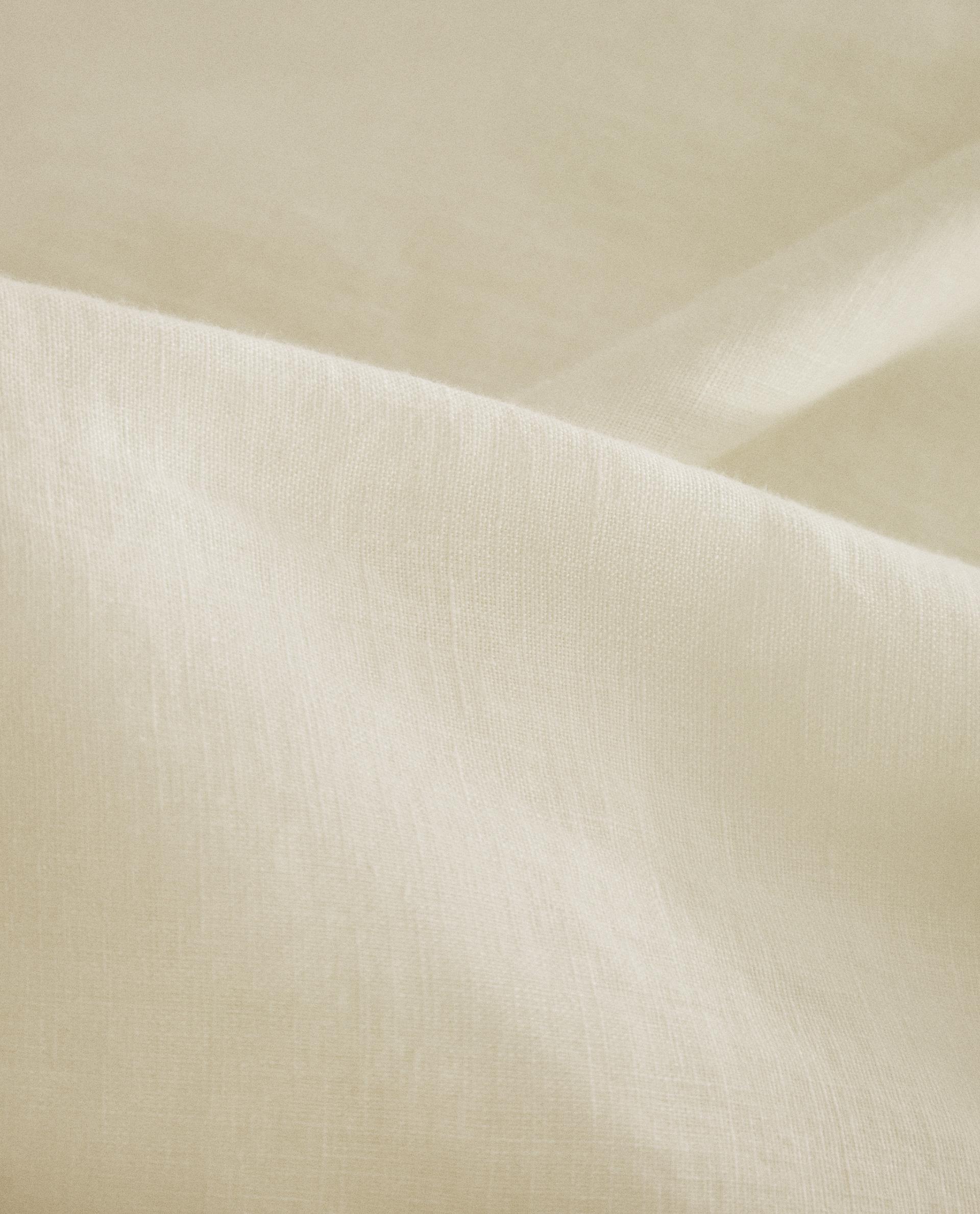 ZARA HOME 掛け布団カバー　ウォッシュリネン　シングル　ベージュ ZARA HOME 掛け布団カバー ウォッシュリネン シングル ベージュ