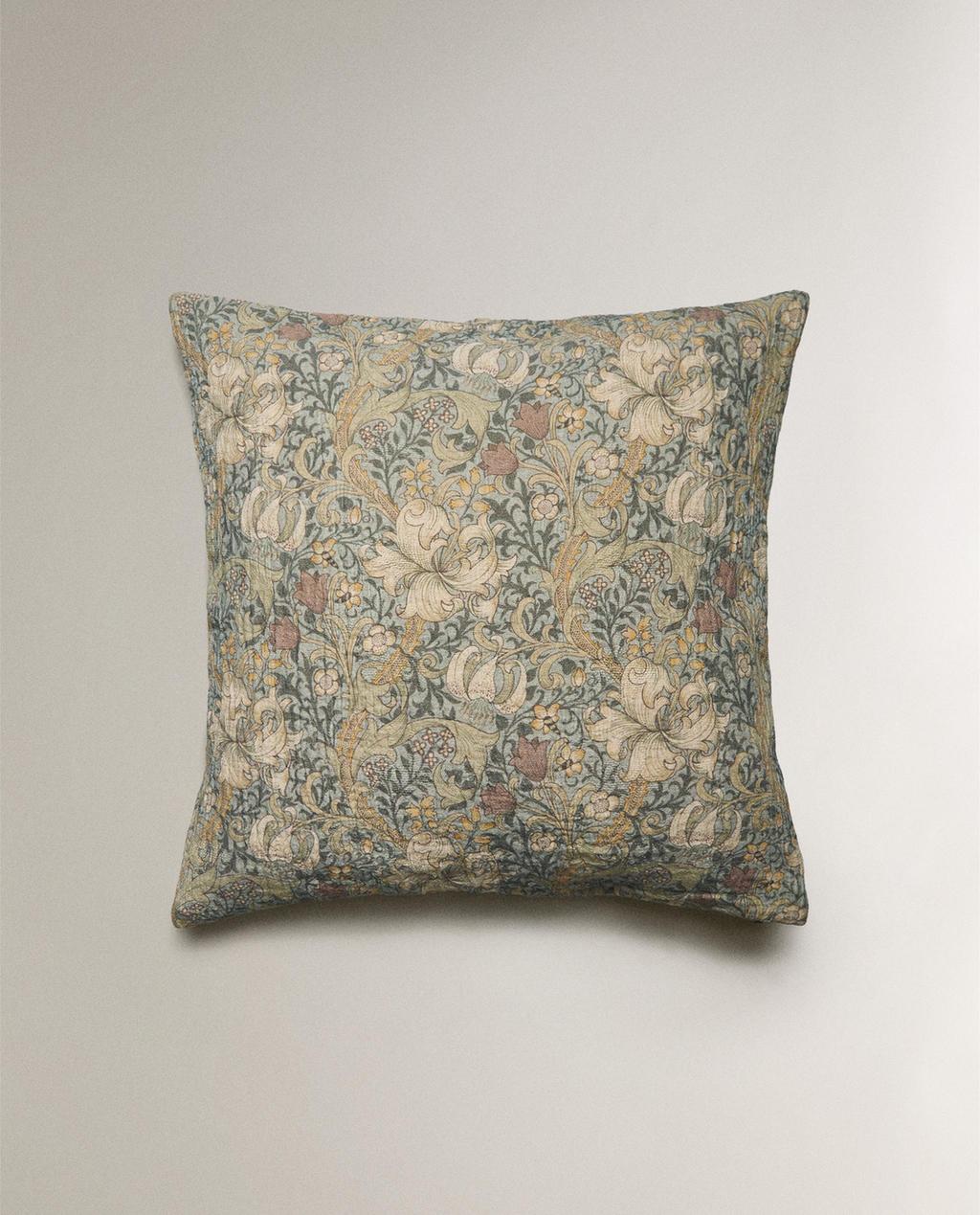 MORRIS & CO. LEAF THROW PILLOW COVER