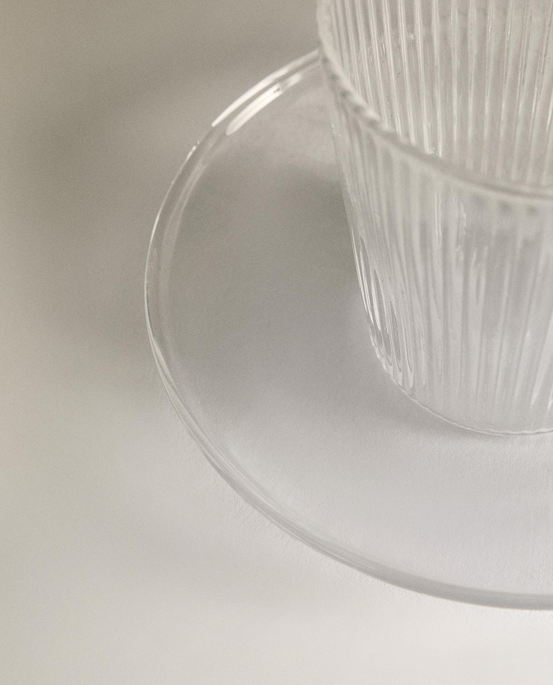 TAZZA DA CAFFÈ CON PIATTINO IN BOROSILICATO