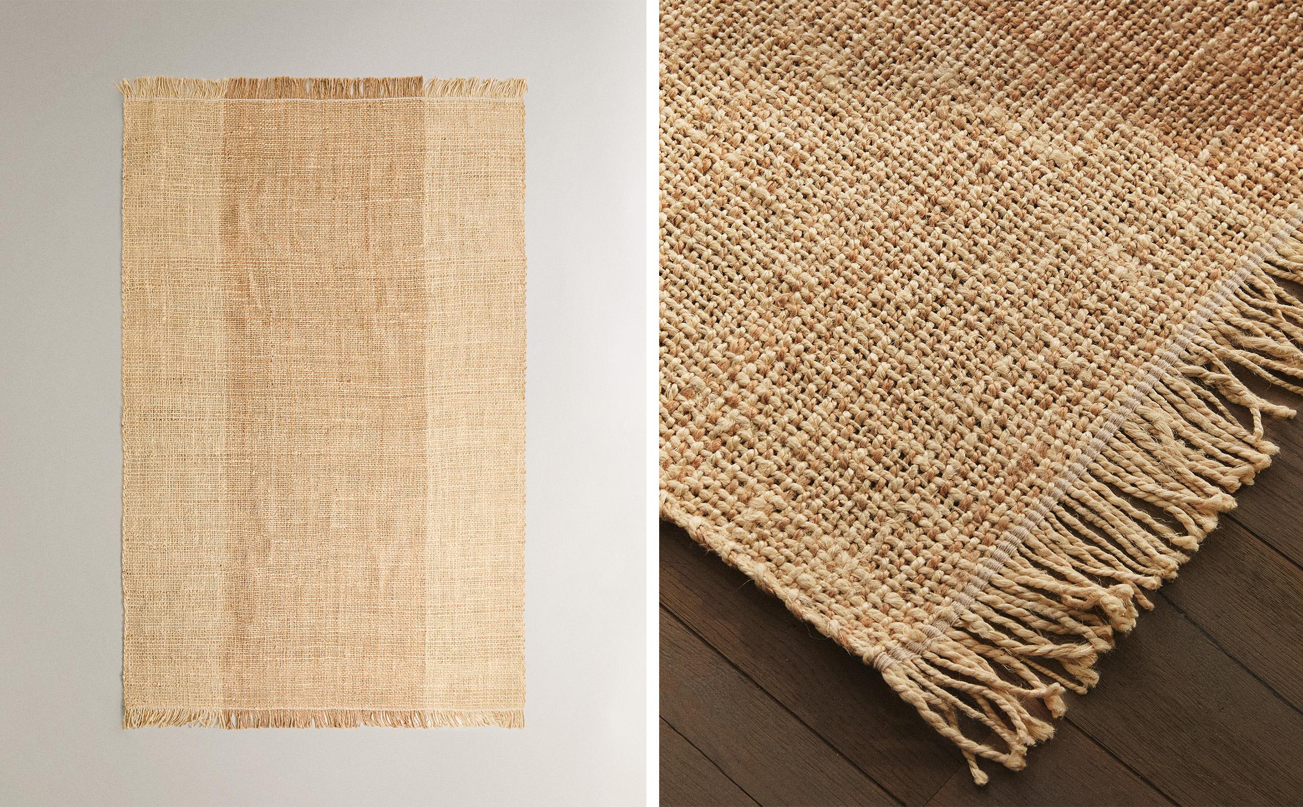 FRINGED JUTE RUG