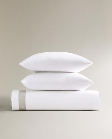 COTTON DUVET COVER WITH BORDER