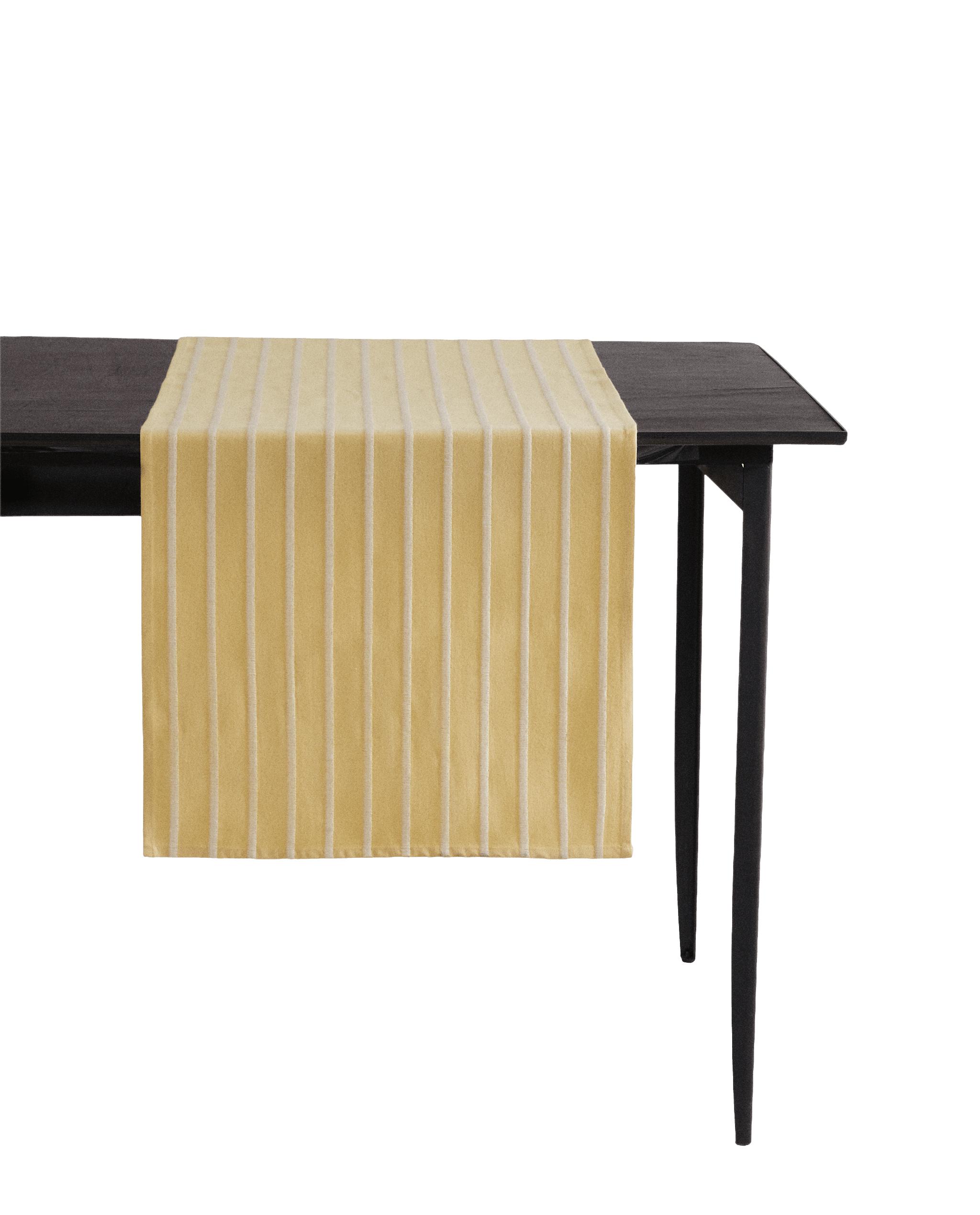 TABLE RUNNER WITH EMBROIDERED STRIPES product thumbnail 3