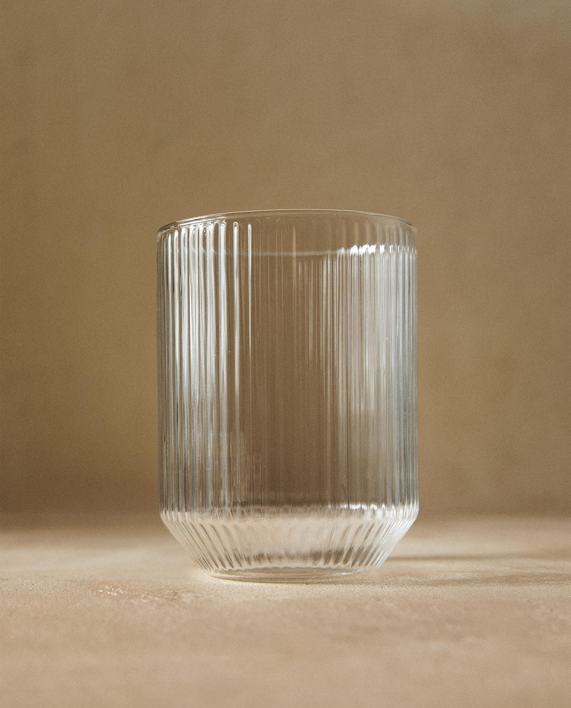 VASO BOROSILICATO RELIEVE LÍNEAS