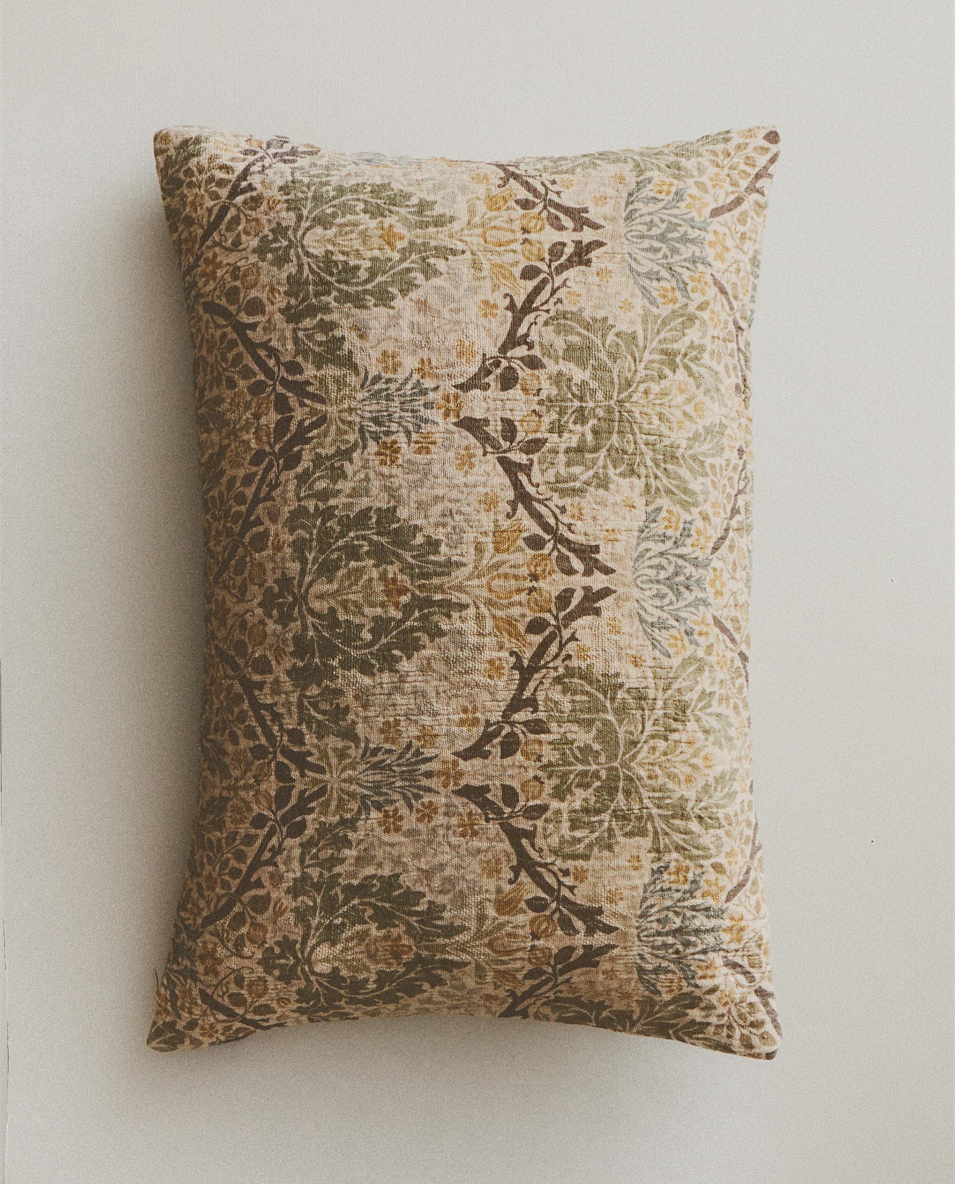 MORRIS & CO. FLORAL THROW PILLOW COVER | Zara Home United States