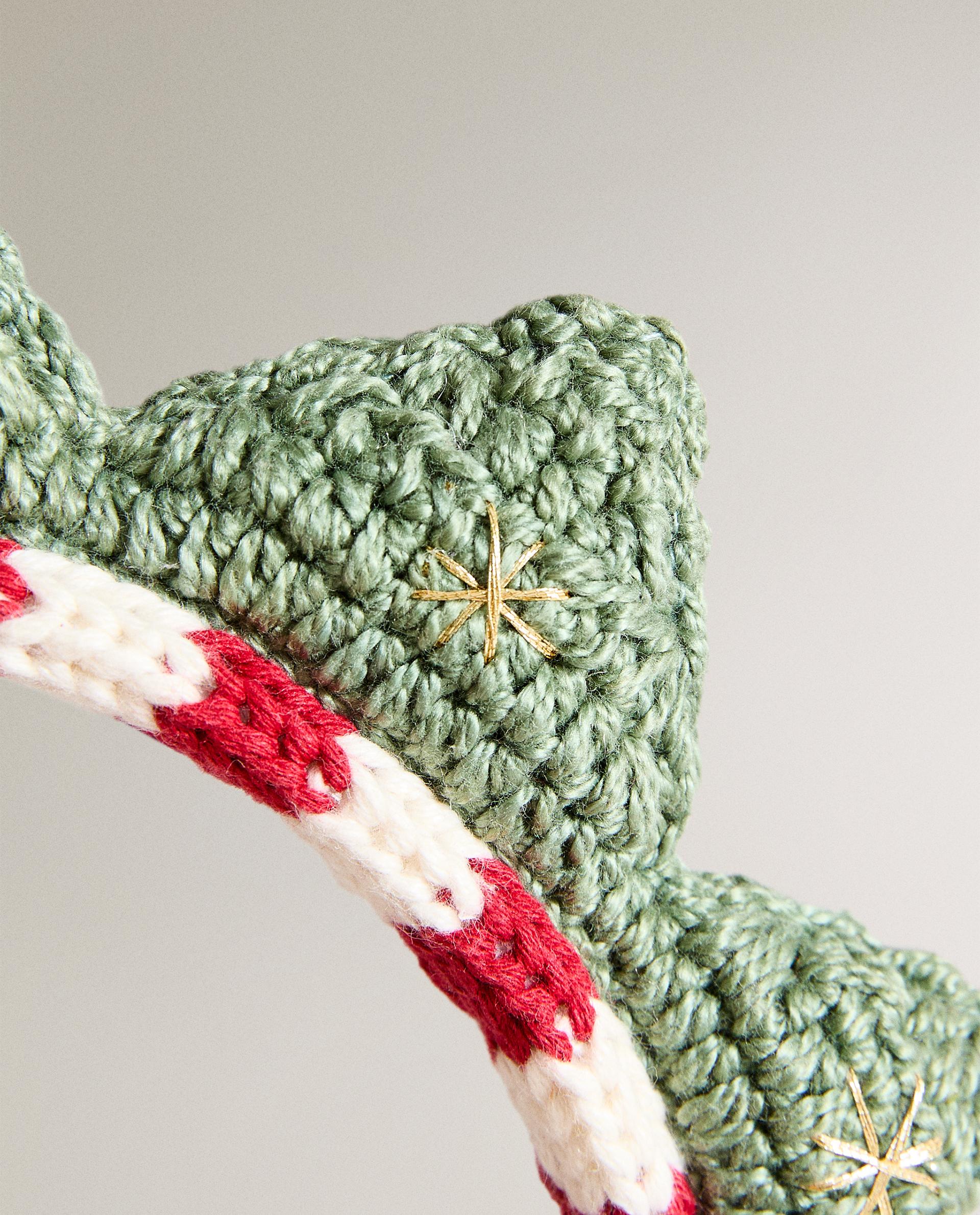 DIADEMA INFANTIL CROCHET ESTRELLA NAVIDAD