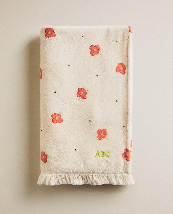 FLORAL BEACH TOWEL