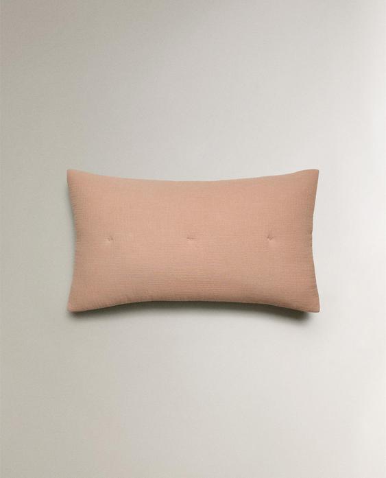 KIDS' PLAIN MUSLIN CUSHION COVER