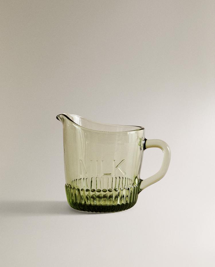 GLASS MILK JUG