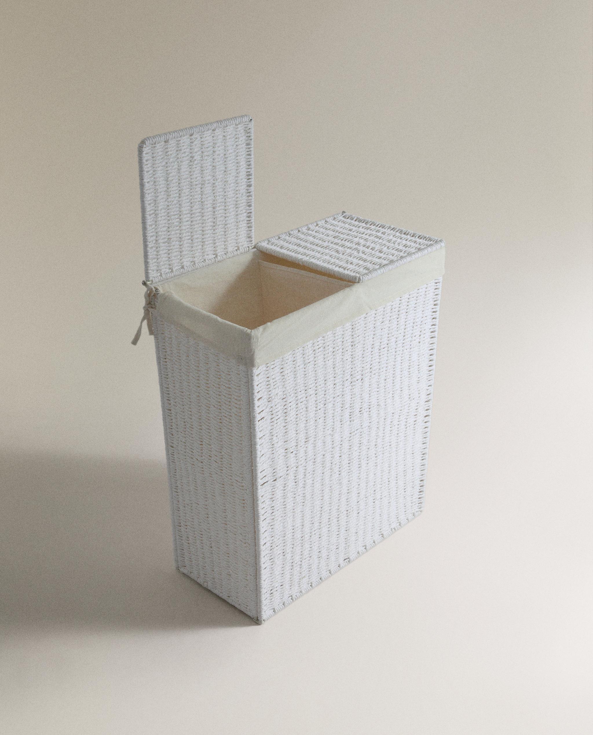 LAUNDRY BASKET WITH TWO COMPARTMENTS product thumbnail 2