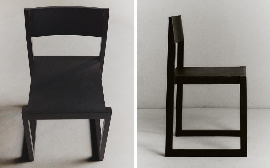 SILLA ESTRUCTURA MADERA Y PIEL