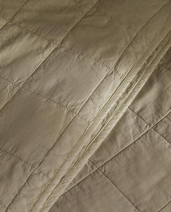 CHECKED COTTON PERCALE QUILT