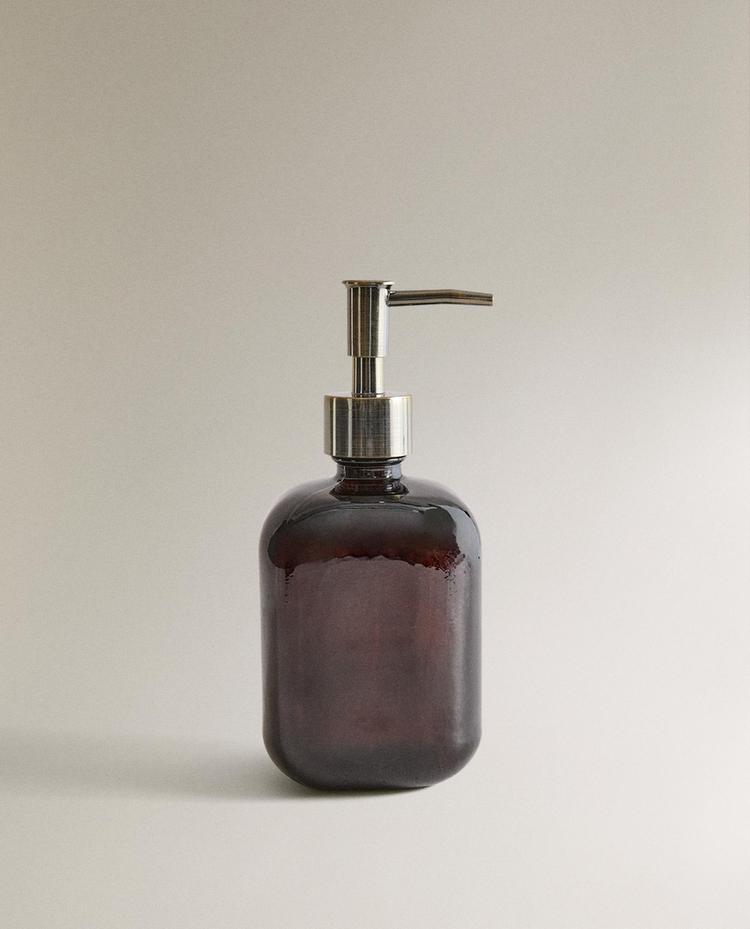 TAMNI STAKLENI DOZER ZA SAPUN TAMNI STAKLENI DOZER ZA SAPUN