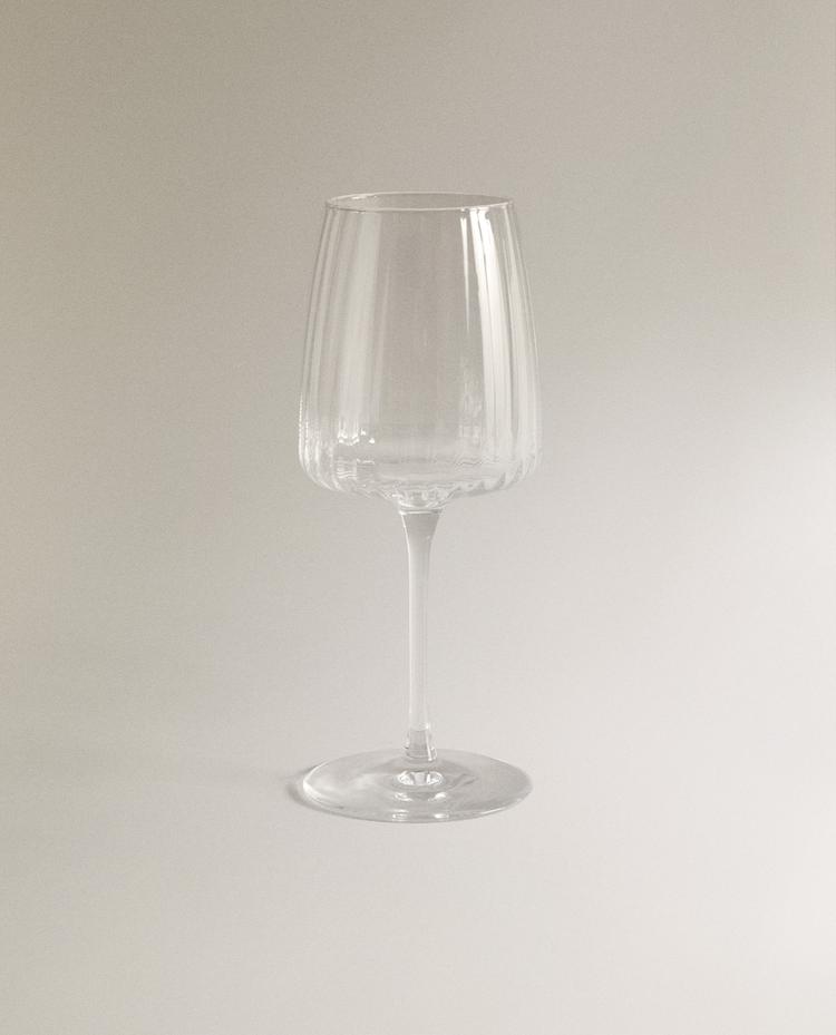 CALICE IN VETRO CON LINEE