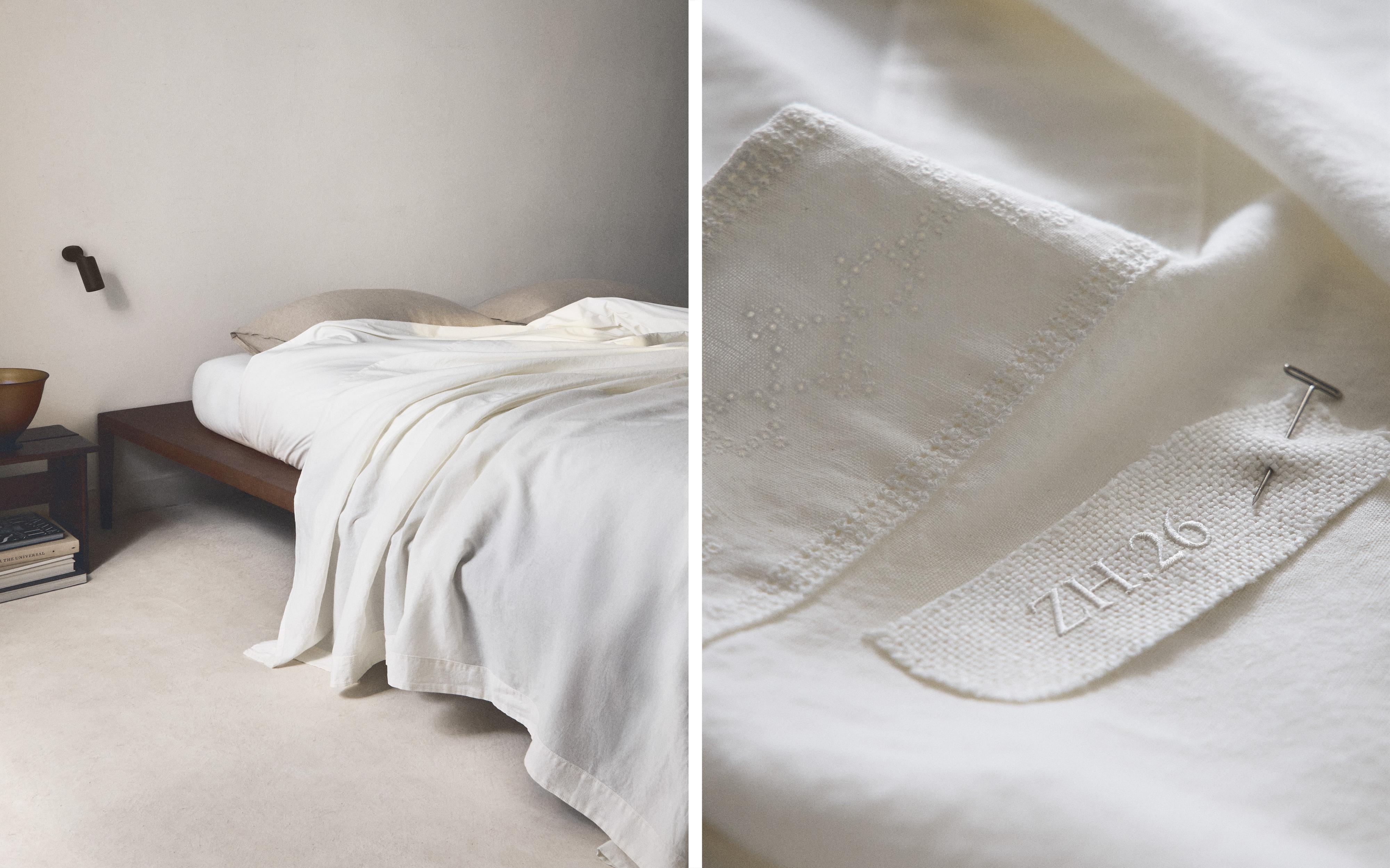 LINEN AND COTTON BEDSPREAD AND PRINTED RUG product thumbnail 11