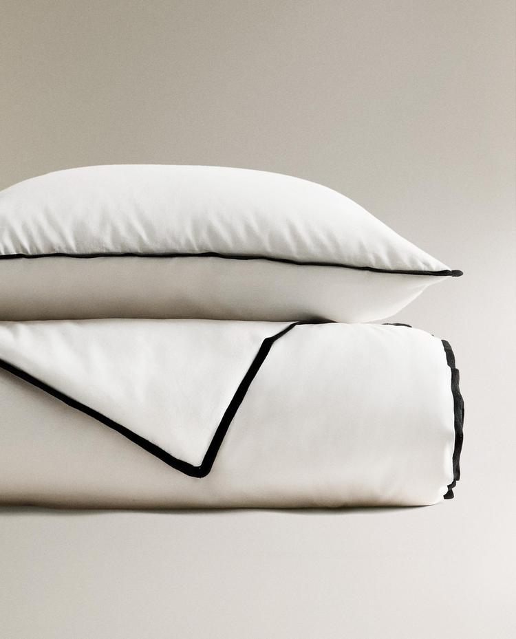 DOTTED SATEEN LINEN QUILTED BEDSPREAD
