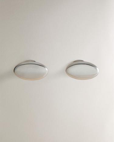 PACK OF OVAL METAL KNOBS (PACK OF 2)
