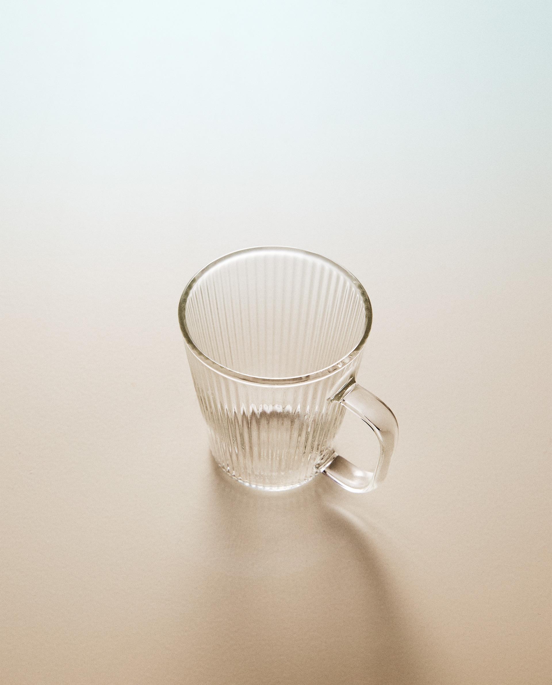 BOROSILICATE GLASS MUG WITH LINES product thumbnail 3