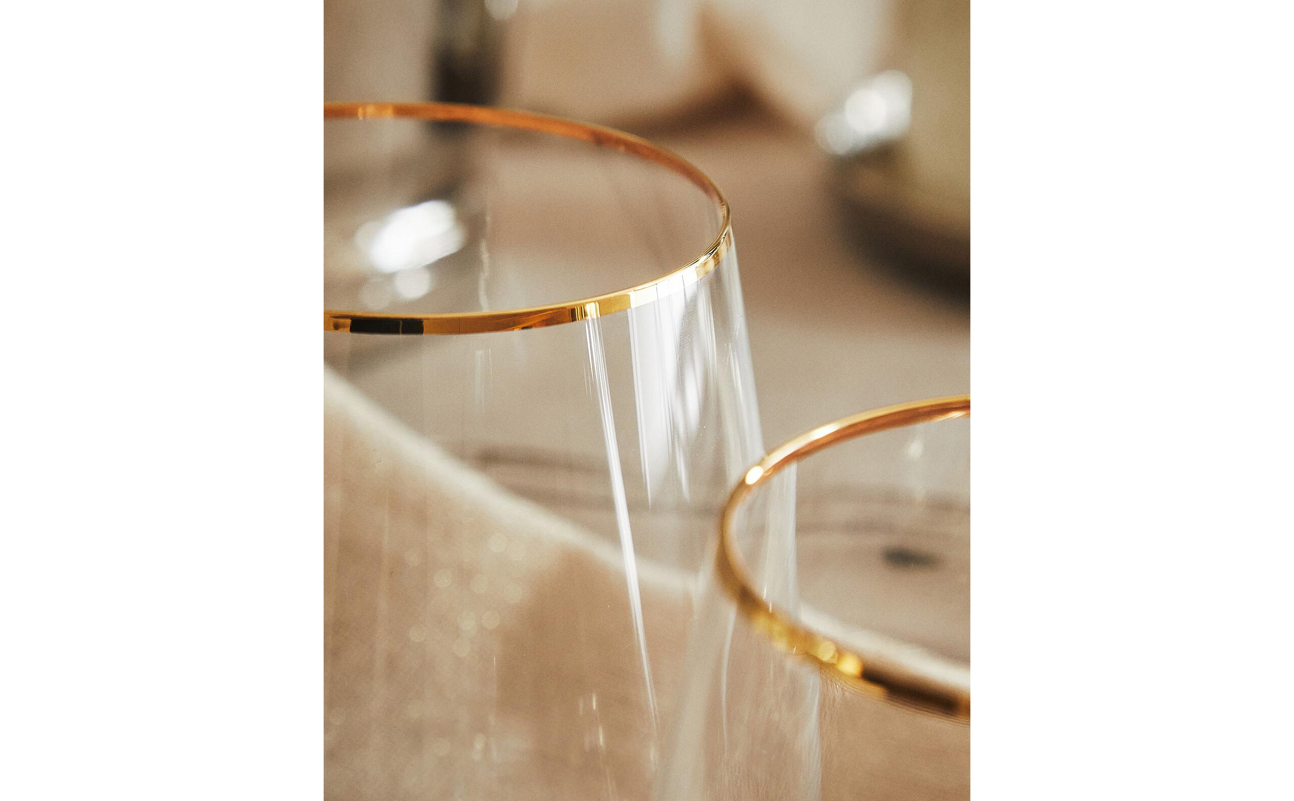 BOHEMIA CRYSTAL TUMBLER WITH GOLD RIM product thumbnail 11